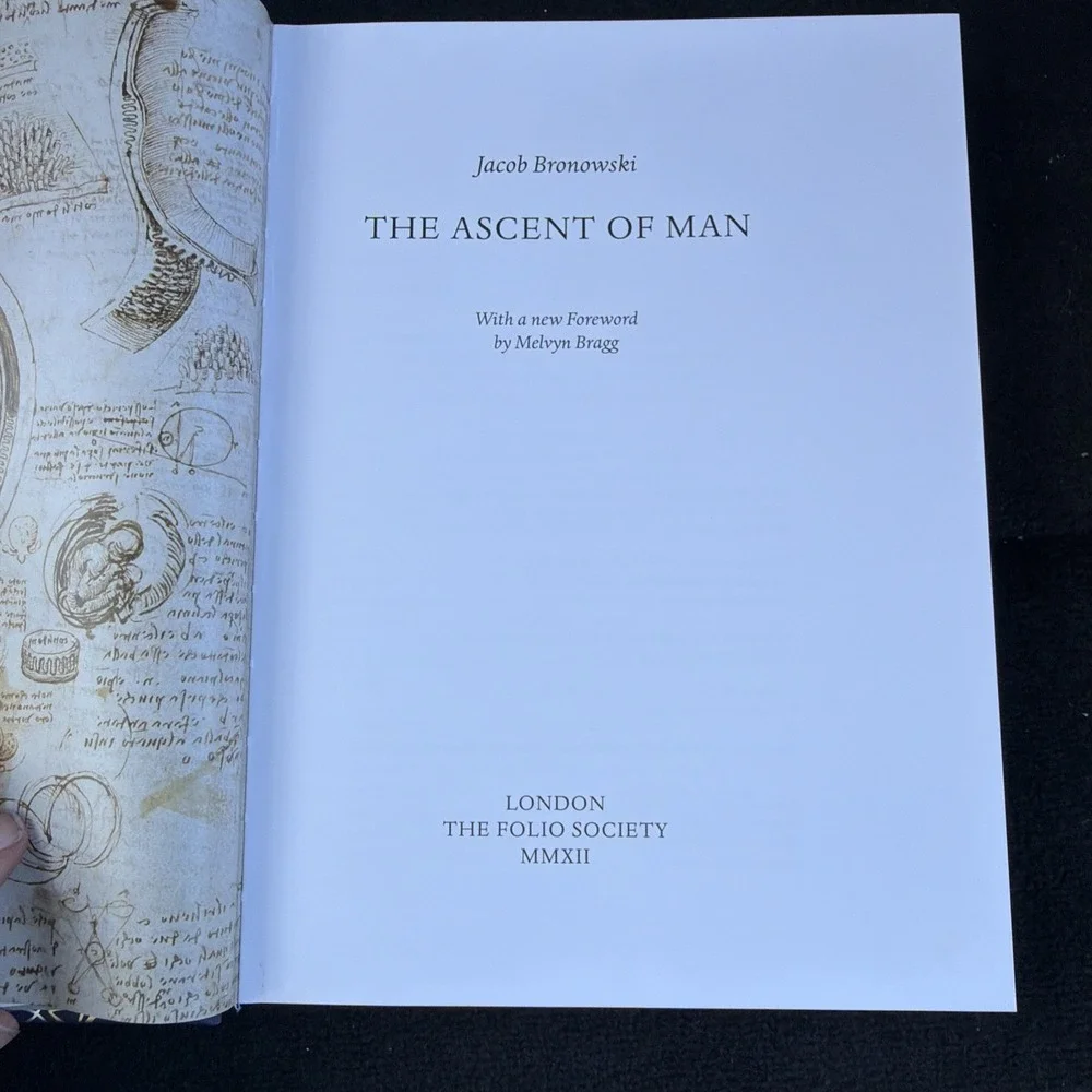 Ascent of Man Jacob Bronowski Folio‎ Society 2012 Social Science Hardcover Book